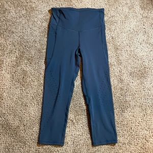 Blue Capri Leggings